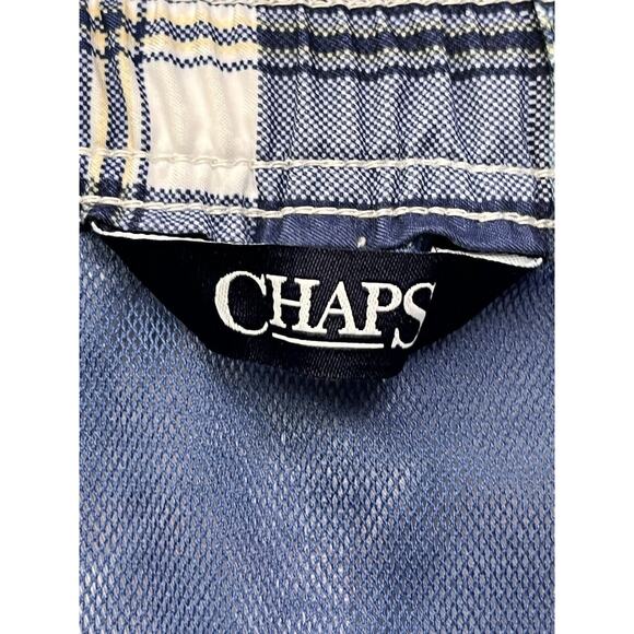 Ralph‎ Lauren Chaps Swim Shorts Trunks Mens Large Blue Plaid Lined Board Prep - Picture 4 of 9